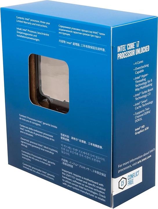 Immagine prodotto Intel Core i7 7700K (LGA 1151, 4.20 GHz, 4 -Core)