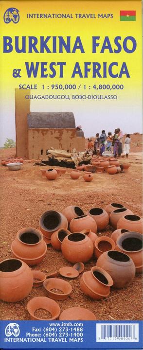 Actual product image Burkina Faso/West Africa 1:3 400 000