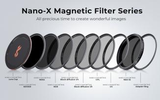 K&F Concept Concept Magnetic 1/4 Black Mist Filter Nano X - 82mm (82 mm, Black Mist Filter, 82 mm)
