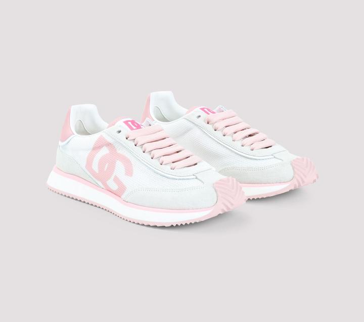 Immagine prodotto Dolce & Gabbana dragon sneakers in mixed materials white and pink color (40)