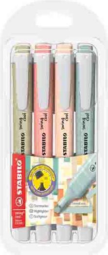 Image du produit STABILO Swing Cool (Boue verte, Sienne, Beige et vert terre, 5 mm, 4 x)