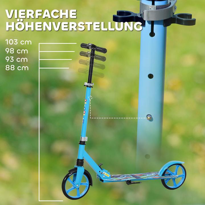 Actual product image Aiyaplay Kinderscooter Kunststoff, Metall Blau