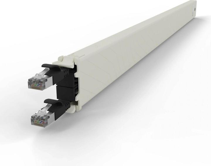 Produktbild PATCHBOX one / Cassette / 30RU / Cat 6A, STP, 1.8 m, Schwarz (STP, CAT6a, 1.80 m)