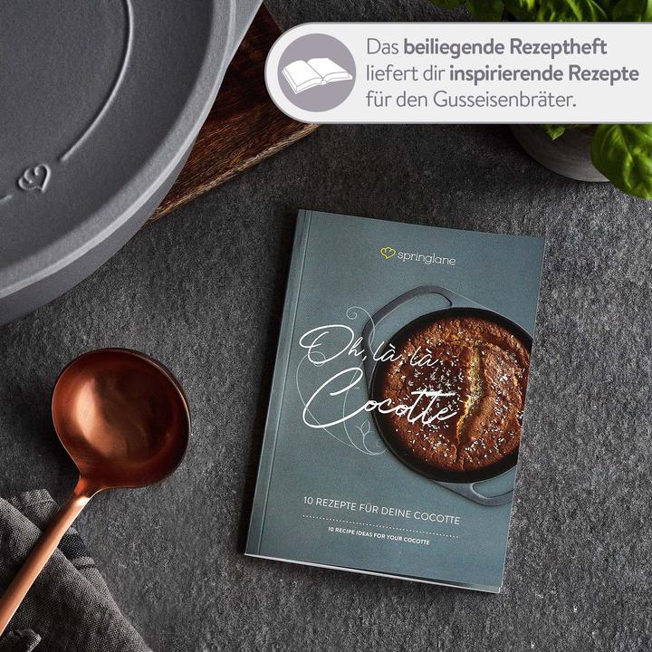 Immagine prodotto Springlane Cocotte Clara 6L (28 cm, Pirofila + casseruola, Ghisa)
