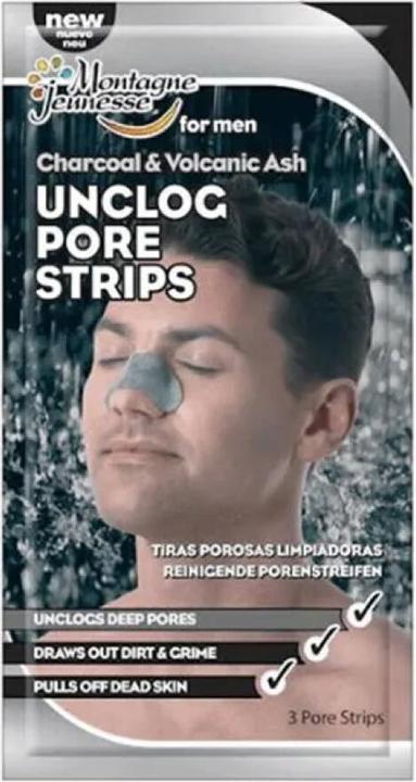 Immagine prodotto 7th Heaven Montagne Jeunesse Carbone di cenere vulcanica Unclog Pore Strips 3 unità (Talco)