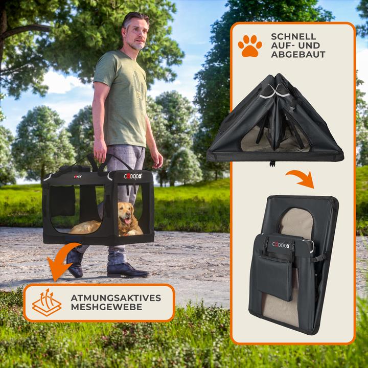 Image du produit Cadoca Caisse de transport pour chiens (Chien, Pliable, Respirant)