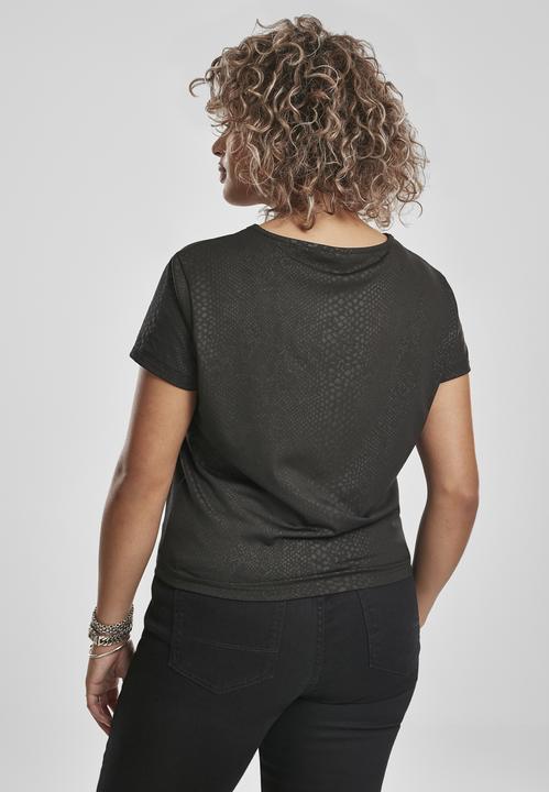 Immagine prodotto Urban Classics Tee con motivo elasticizzato da donna (XL)