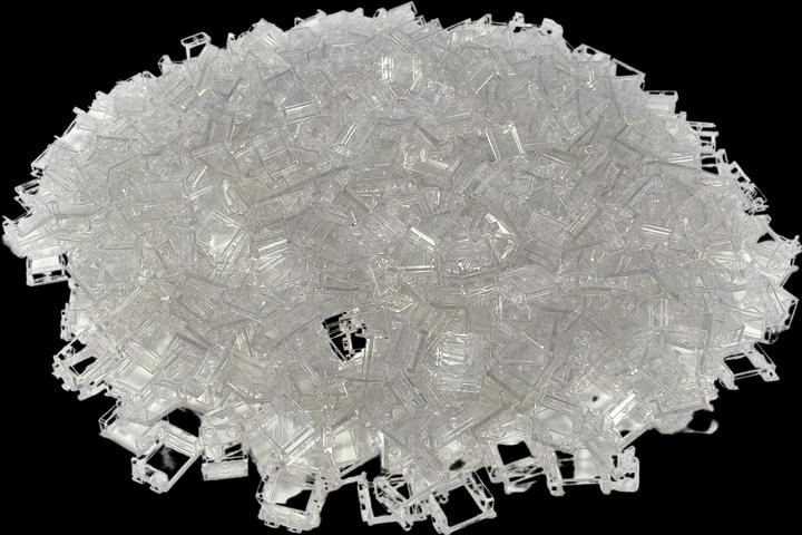 Produktbild LEGO 1x2x2 Fenster transparent Glas - 100 Stück - 87552 NEU (87552, LEGO Zubehör)