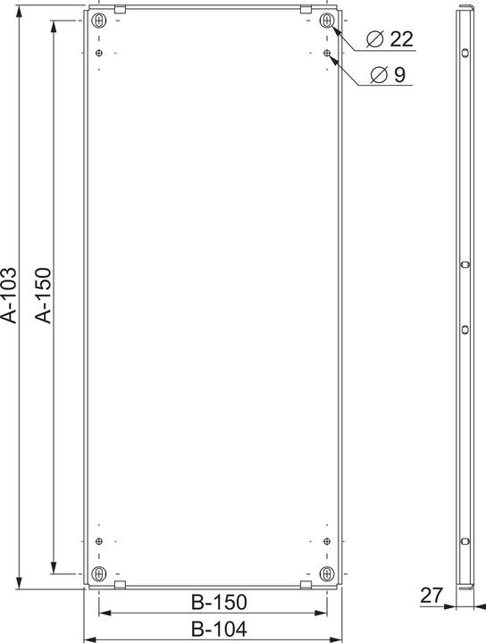 Schneider Electric Spacial SF/SM-Montageplatte, 2000x800mm NSYMP208