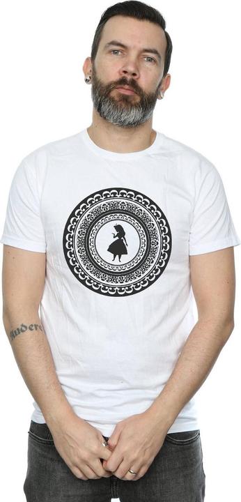 Actual product image Disney Mens Alice In Wonderland Circle T-Shirt (L)