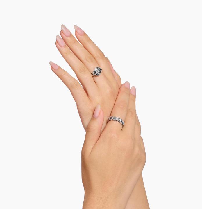 Immagine prodotto Thomas Sabo Ring Midnight Rose Silber (52, 925 Argento)