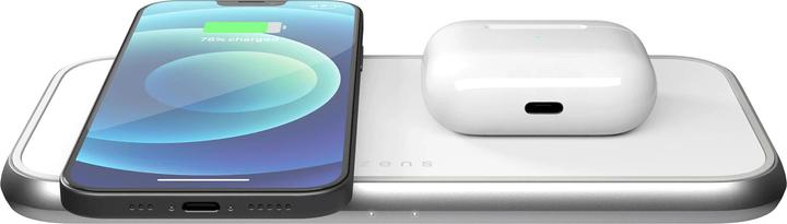 Produktbild Zens Aluminium Series Dual+ USB-C Ladegerät 30W| 2x 10W| Qi| weiss| (20 W)