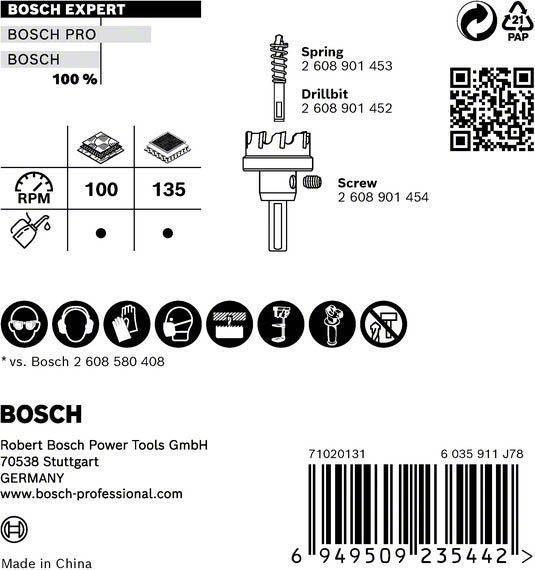 Actual product image Bosch Professional Zubehör EXPERT Construction Material hole saw, 19 x 60 mm (19 mm)