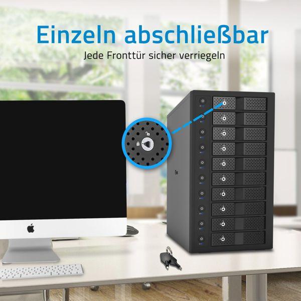 Image du produit Fantec MB-X10U31H 10x 3,5 Gehäuse (3.5")