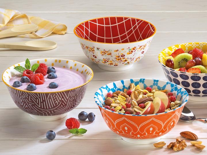 Actual product image Cilio Bowl Amici lines porcelain 500 ml (15 cm, 0.50 l, 1 x)
