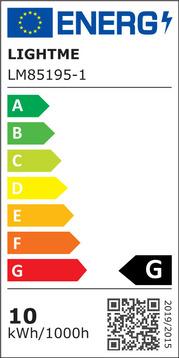 Energie-Label LightMe LED E27 Globeform 10 W = 60 W (E27, 10 W, 810 lm, 1 x, D)