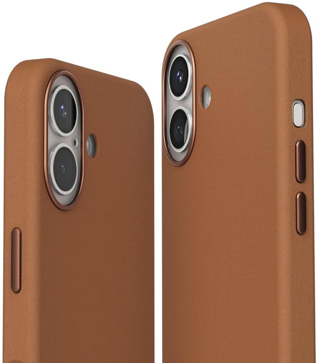 Actual product image Vonmählen Like Leather Case for iPhone 16 Brown (Apple iPhone 16)