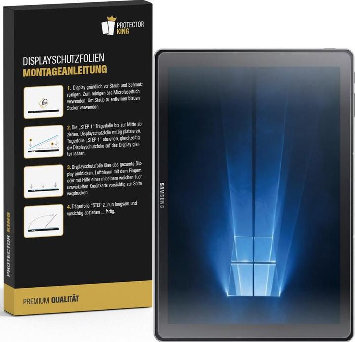 Actual product image Protectorking 4x Panzerfolie Anti-Shock matt entspiegelt (4 Piece, Galaxy Tab Pro S)