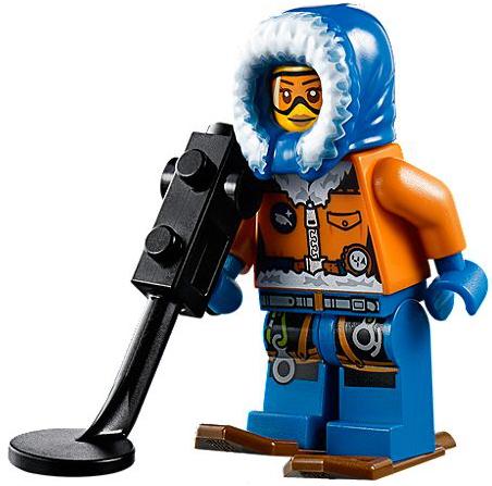 Actual product image LEGO City Arctic Helicopter with dog sled (60034, LEGO City)