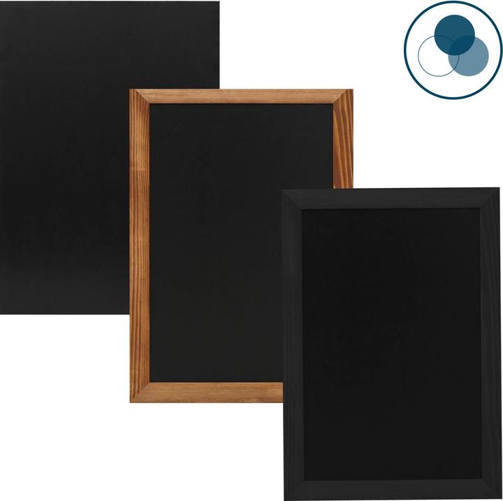 Produktbild Europel Kreidetafel ohne Rahmen, 600 x 840 mm, schwarz