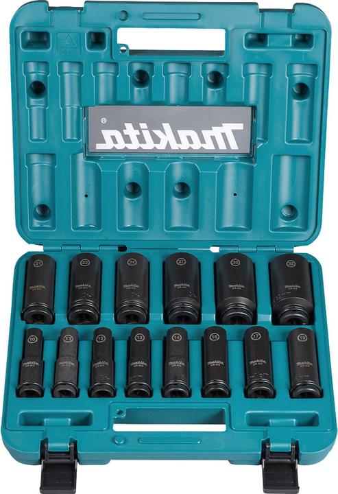 Produktbild Makita B-52308 (32 mm, 16 mm, 15 mm, 27 mm, 11 mm, 18 mm, 23 mm, 12 mm, 24 mm, 29 mm, 20 mm, 31 mm, 14 mm, 25 mm, 30 mm, 26 mm, 21 mm, 28 mm, 17 mm, 13 mm, 10  mm, 22 mm, 19 mm)