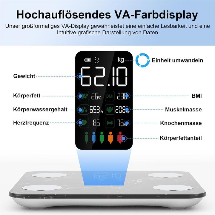 Image du produit Healthkeep Körperfettwaage (180 kg)
