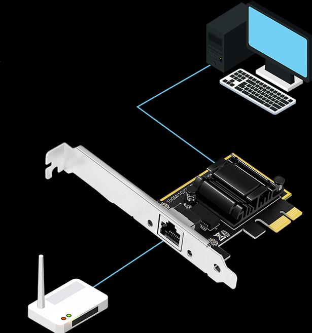 Immagine prodotto LogiLink . RJ-45, PCIe 2.1 (PCI Express 2.1)