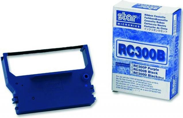 Actual product image Star Micronics 80981611 RC300B Ribbon Nylon fits SP300 1.6 million characters, Black