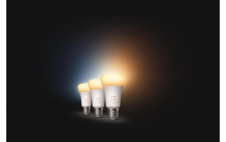 Actual product image Philips White Ambiance light source (E27, 9 W, 806 lm, 3 x, F)