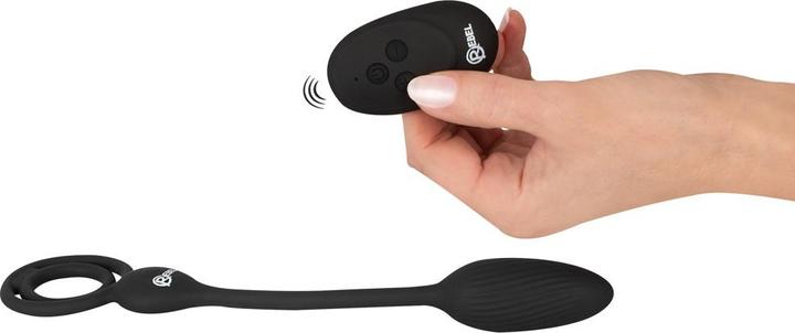 Image du produit Rebel Cock and Ball Ring avec un plug RC Butt (4.30 cm)