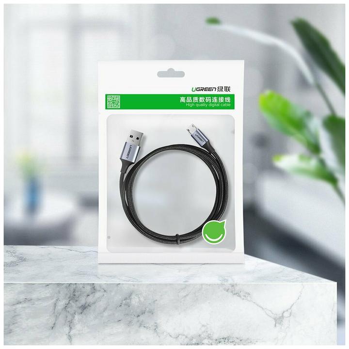 Produktbild Ugreen MicroUSB USB Nylon Aluminium (1 m, USB 2.0)