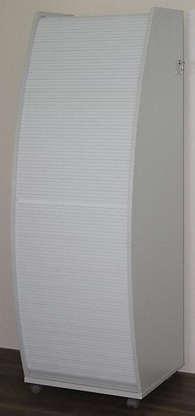 Actual product image eurokraft pro Computer cabinet with plastic roller shutter, mobile