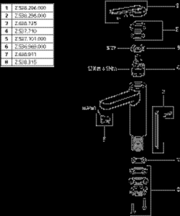 Actual product image KWC Washbasin mixer