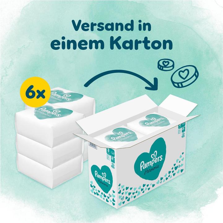 Produktbild Pampers Harmonie (Gr. 3, Monatsbox, 186 Stück)