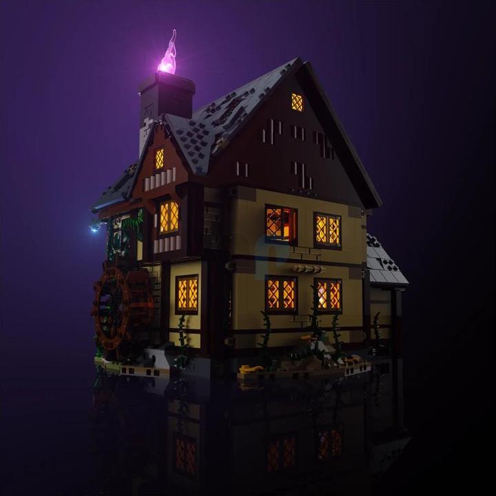 Actual product image Light my bricks LMB 2.0 LEGO® 21341# Disney Hocus Pocus: The Sanderson Sisters's Cottage Light Kit