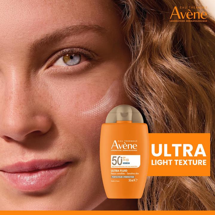 Actual product image Avène Ultra Fluid Perfector (Sun cream face, SPF 50+, 50 ml, 69 g)