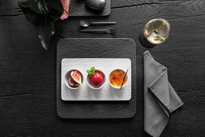 Actual product image Villeroy & Boch Square serving platter/gourmet plate Manufacture Rock