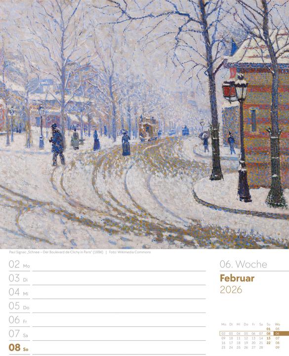 Immagine prodotto Kunstwelt - Impressionismus und Klassische Moderne - Wochenplaner Kalender 2026 (25 x 33 cm, Copertina rigida, Tedesco)