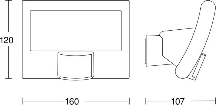 Immagine prodotto Steinel XLED curvo (1125 lm, IP44)