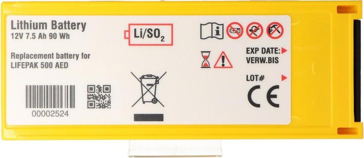 Actual product image AccuCell Batterie Physio Control Defibrillator Lifepak 500 - 300-5380-030, 11141-000016 (1 pcs., Device specific, 7500 mAh, Battery + charger)