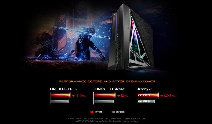 Immagine prodotto ASUS ROG Huracan G21CN-CH021T (Intel Core i7-8700, 16 GB, 256 GB, GeForce GTX 1070)