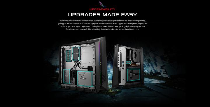 Actual product image ASUS ROG Huracan G21CN-CH015T (Intel Core i7-8700, 32 GB, 512 GB, GeForce GTX 1080)