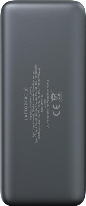 Image du produit Livoo Laptop Pro 20 - Batterie externe USB-C PD100W - 20 000 mAh (20000 mAh, 100 W, 37 Wh)