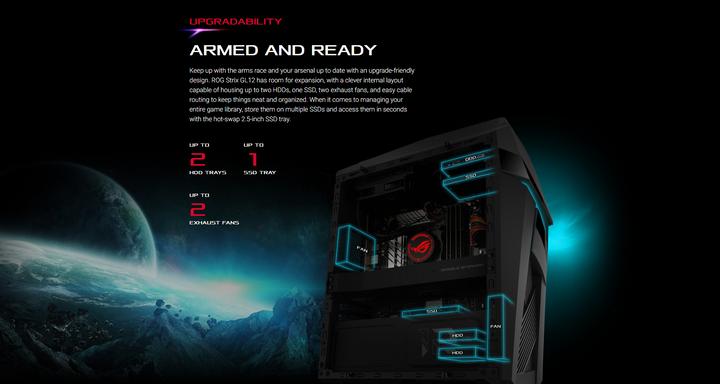 Image du produit ASUS ROG Strix GL12CM-CH010T (Intel Core i7-8700K, 32 Go, 512 Go, GeForce GTX 1080)
