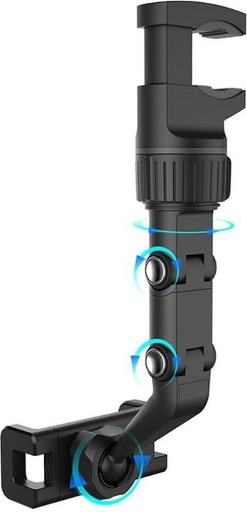 Produktbild Hurtel Adjustable car rearview mirror holder for smartphone black
