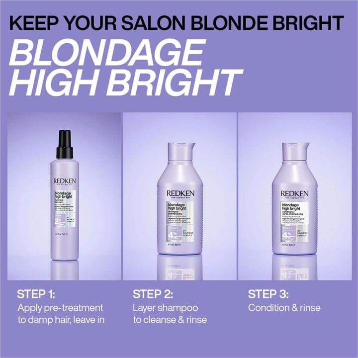 Actual product image Redken Blondage High Bright (300 ml, Liquid shampoo)