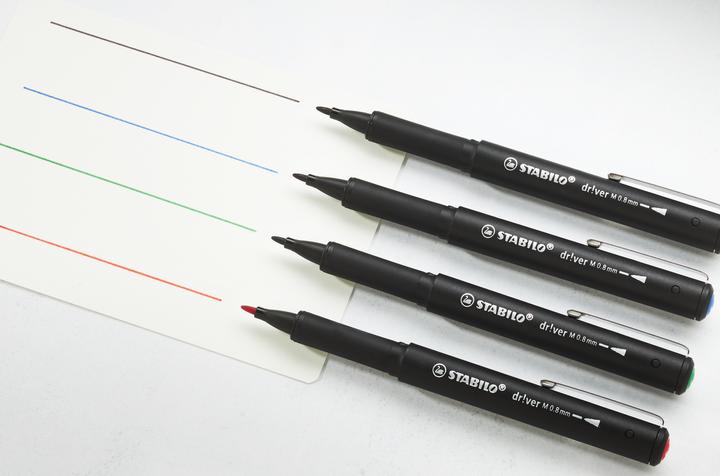 Actual product image STABILO dr!ver Fineliner rot 0,8 mm, 1 St. (Black, 1 x)