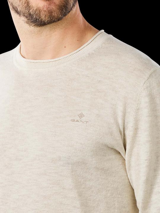 Immagine prodotto GANT Maglione a girocollo in cotone e lino (L)