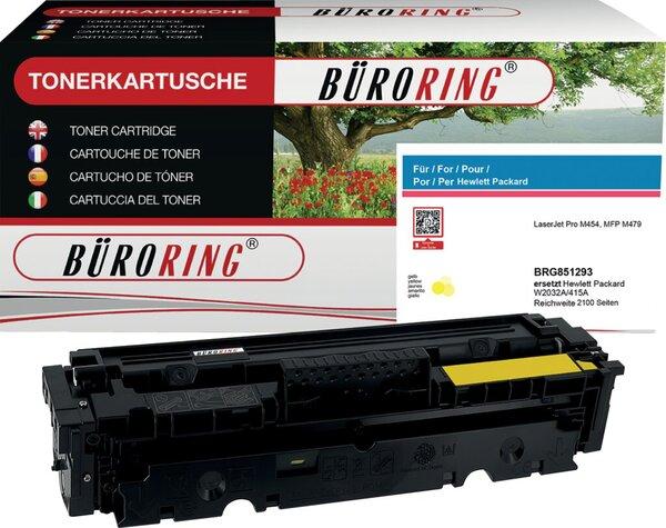 Image du produit Büroring Toner 415A, ersetzt HP W2032A, ca. 2.100 Seiten, gelb