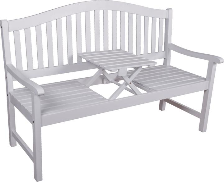 Produktbild Garden Pleasure Gartenbank Singapur 985074 weiss Holz 150,0 cm